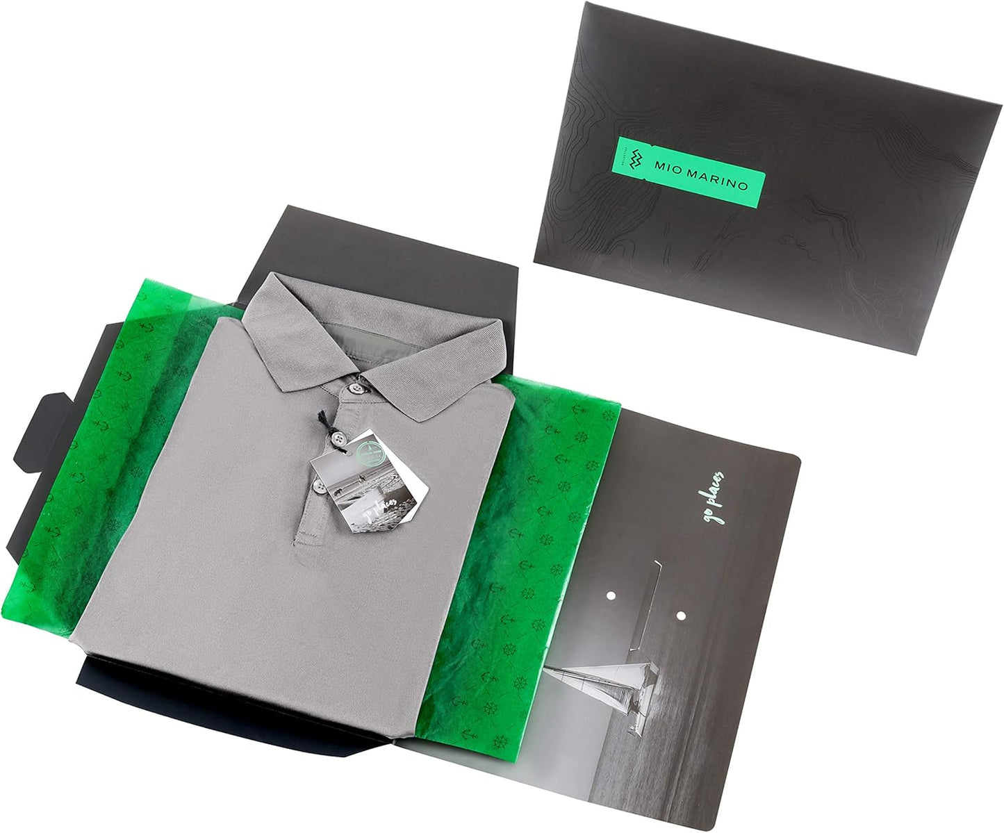 Mio Marino Golf Polo Shirts for Men - Dry Fit - Ultra-Thin Breathable Fabric