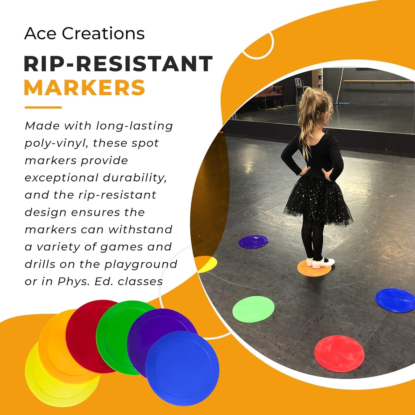 9 Inch Poly Vinyl Spot Markers