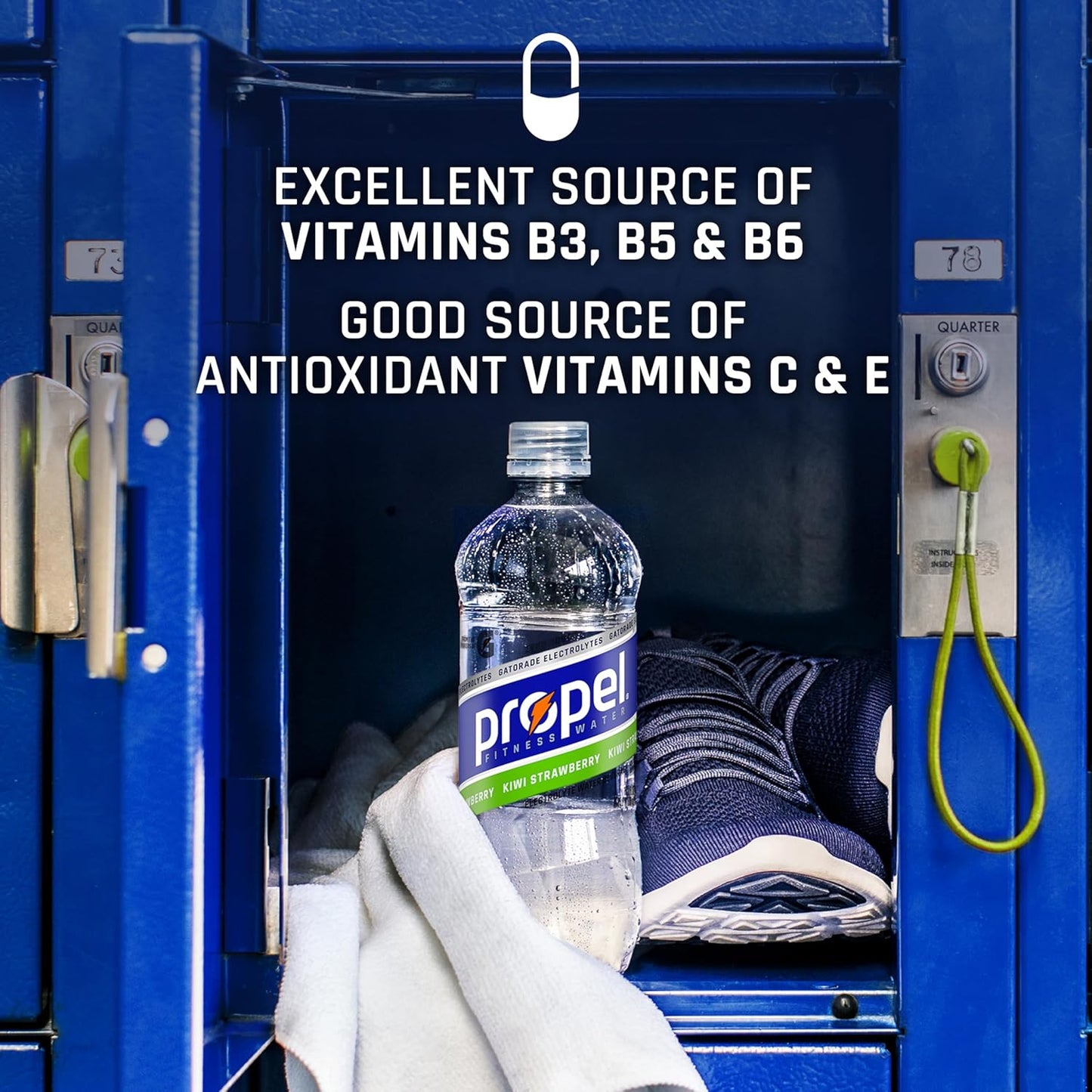 Propel Electrolyte Enhanced Water Sports Drink, Grape Flavored Water, Zero Calorie & Zero Sugar Hydration with Electrolytes and Vitamins C & E, 16.9 fl oz Water Bottles (12 Pack)