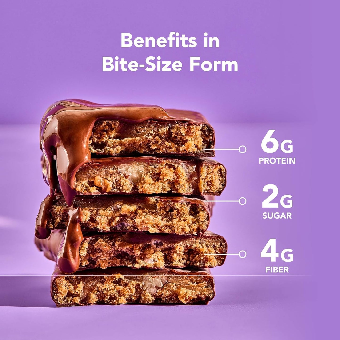 ALOHA Organic Plant Based Protein Bar MINIS |Caramel Chocolate Pecan | 20 Count, 24g Bars | Vegan, Low Sugar, Gluten Free, Low Carb, Non-GMO, Stevia Free, Soy Free, No Sugar Alcohols