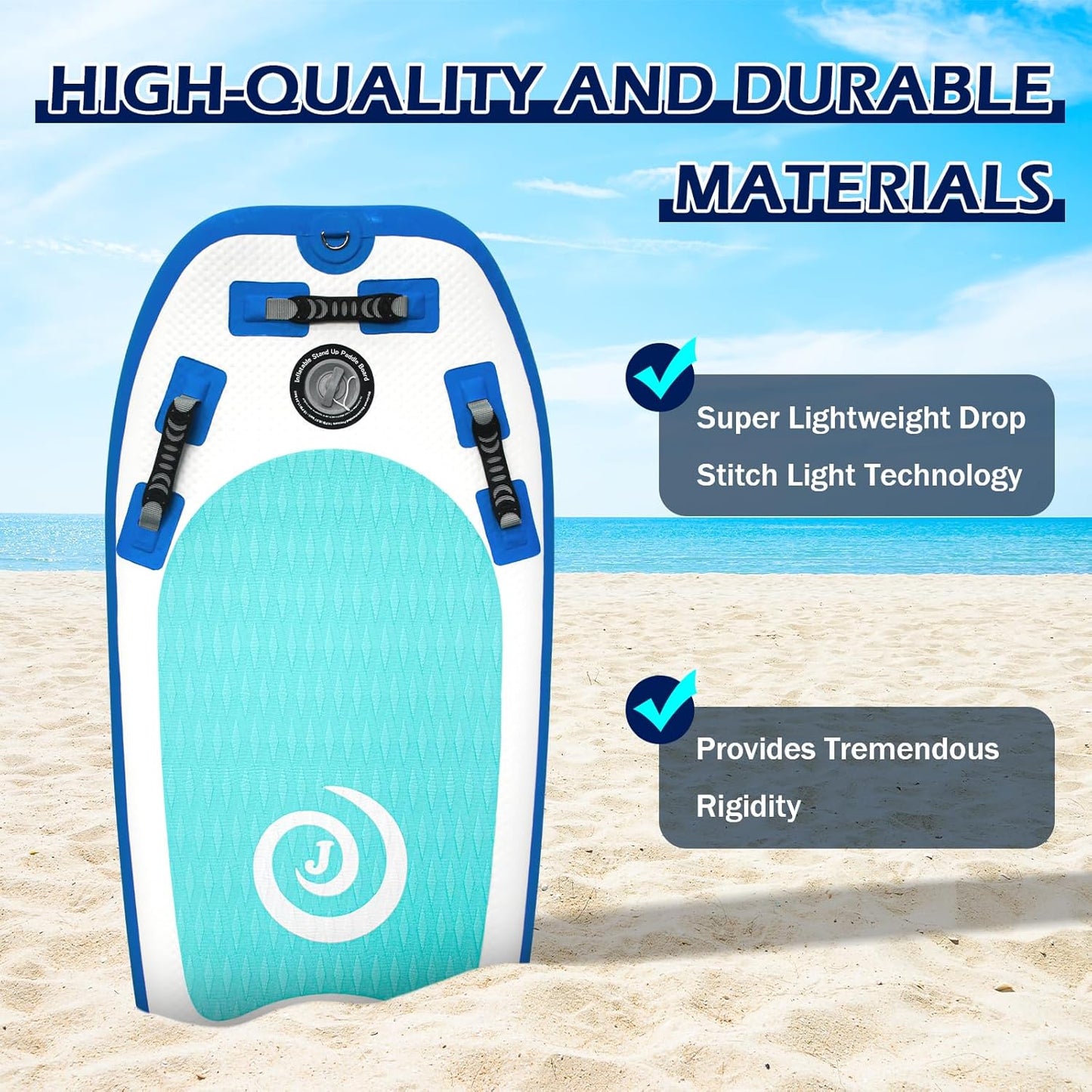 Inflatable Bodyboard Lightweight Portable 40" Body Board for Adults and Kids Surfboards Body Boards for Beach River