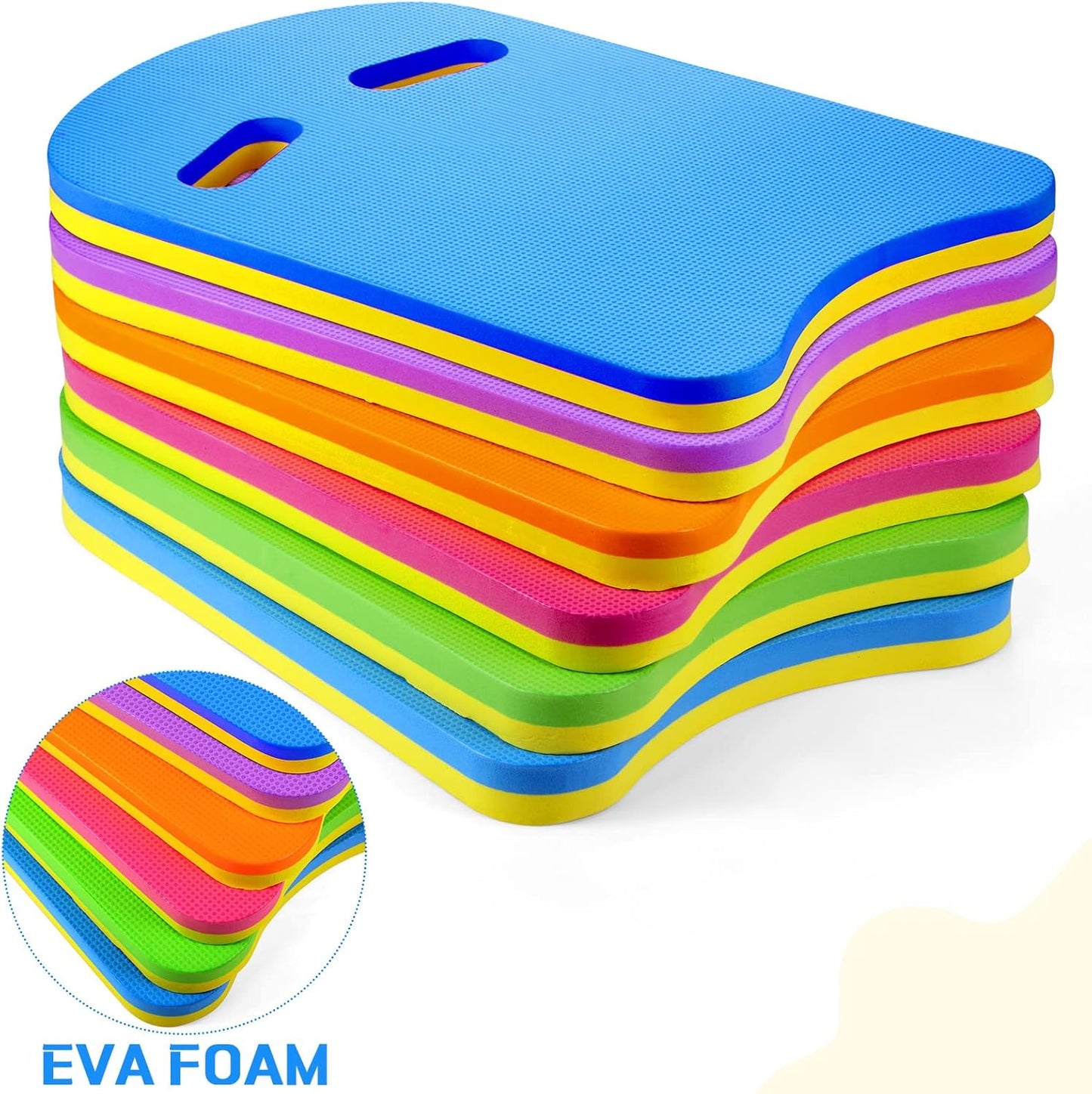 Kickboard Swimming Training Kick Board U Design Summer Aid Float Equipment EVA Foam with Integrated Hole Handle for Water Pool Accessories