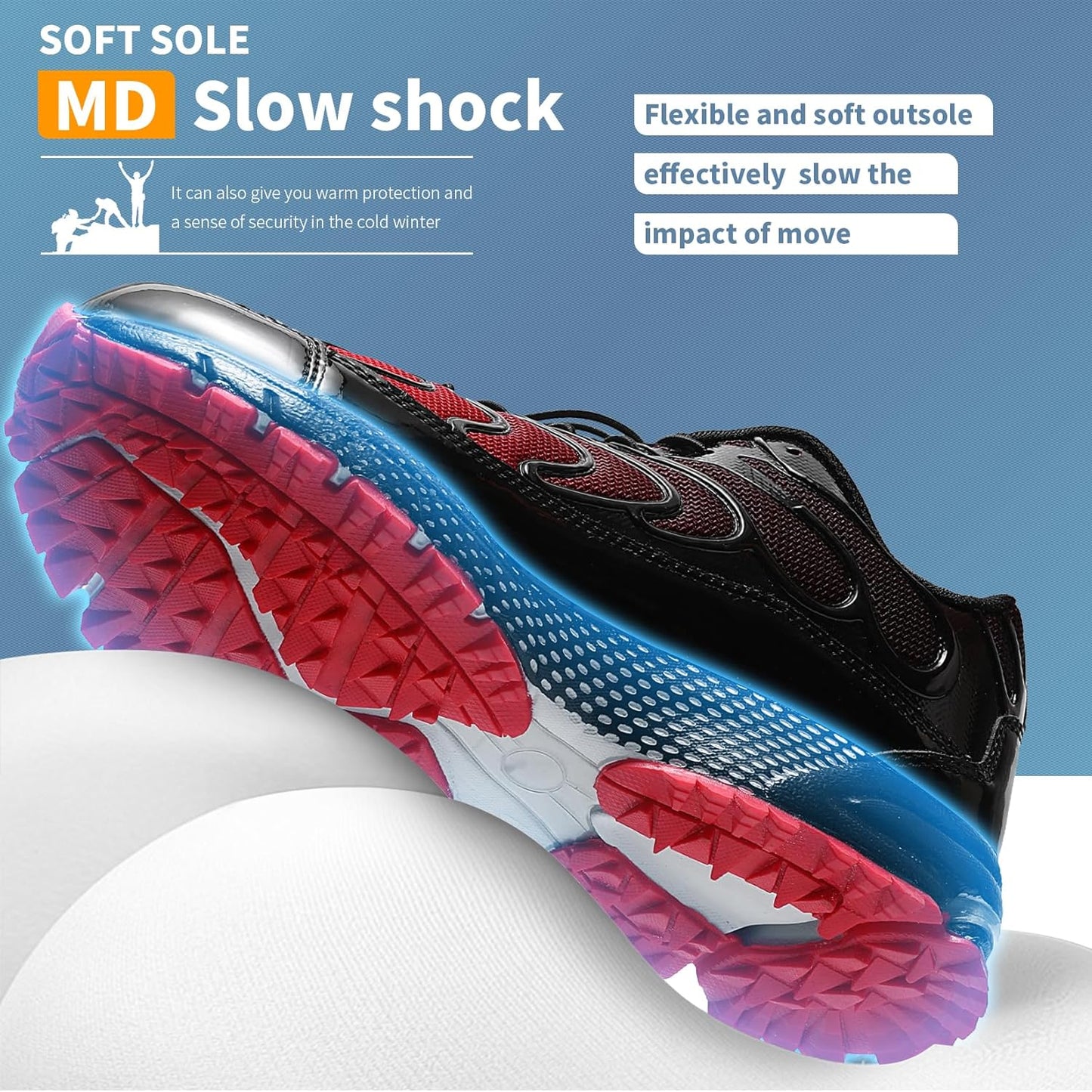 WETIKE Boy's Shoes Mesh Slip on Lightweight Running Sneakers