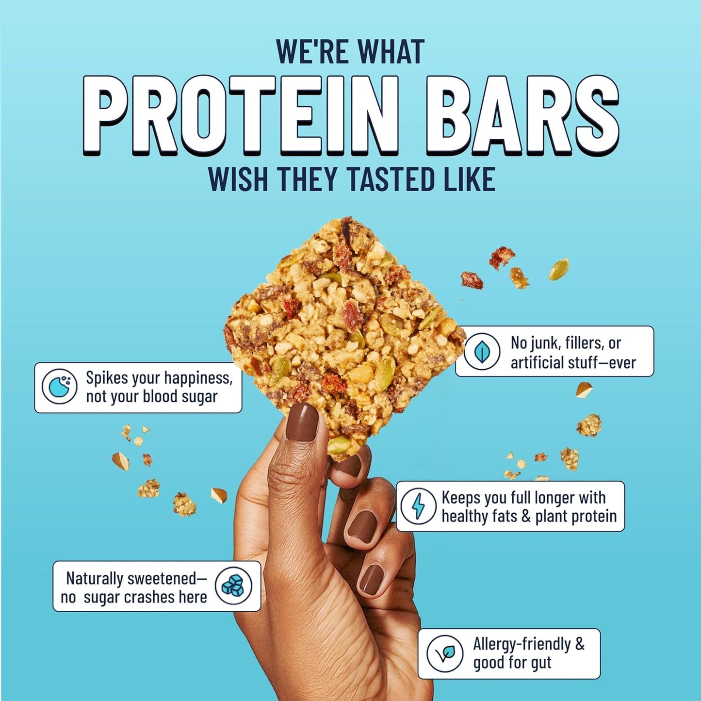 The YES Bar – Strawberry Coconut – Plant Based Protein, Decadent Snack Bar – Vegan, Paleo, Gluten Free, Dairy Free, Low Sugar, Healthy Snack, Breakfast, Low Carb, Keto Friendly (Pack of 6)