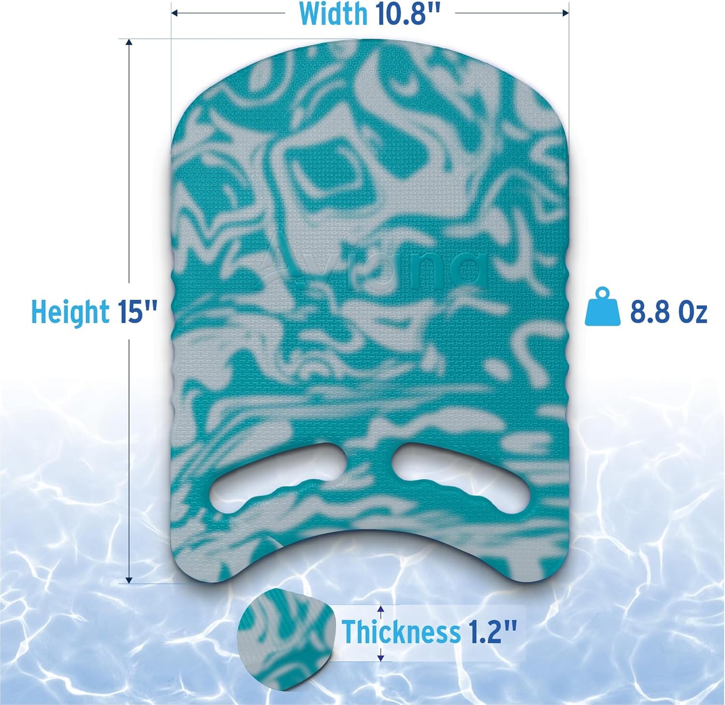 Junior Kickboard Buoy for Youth Children & Toddlers Swimming Aid & Exercise Training Board for Kids to Learn to Swim with Kick Boards in Pool BPA Free