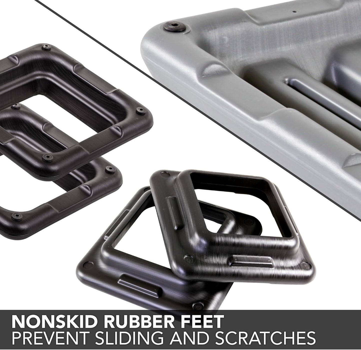 The Original STEP Exercise Step Platform, Health Club Size Stepper for Exercise at Home with 4 Stackable Risers for Height Adjustments