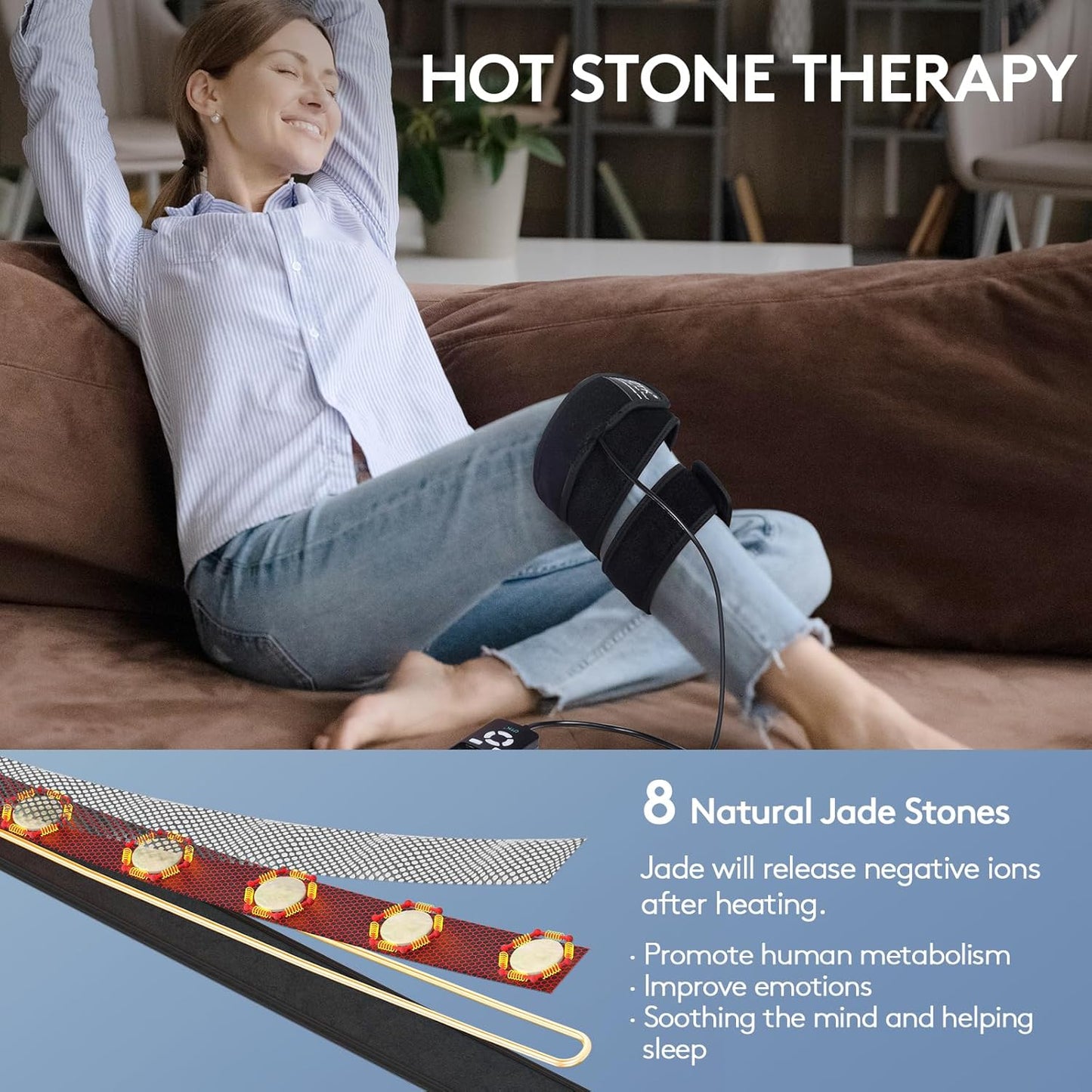 UTK Far Infrared Heating Pad, Heated Wrap with Jade for Arm Joint Elbow, Fast Heating, FSA-HSA Eligible, Hotter to 159℉, 4H Auto Off & Memory Function, 120" Extension Cord,Birthday Gifts for Men Women