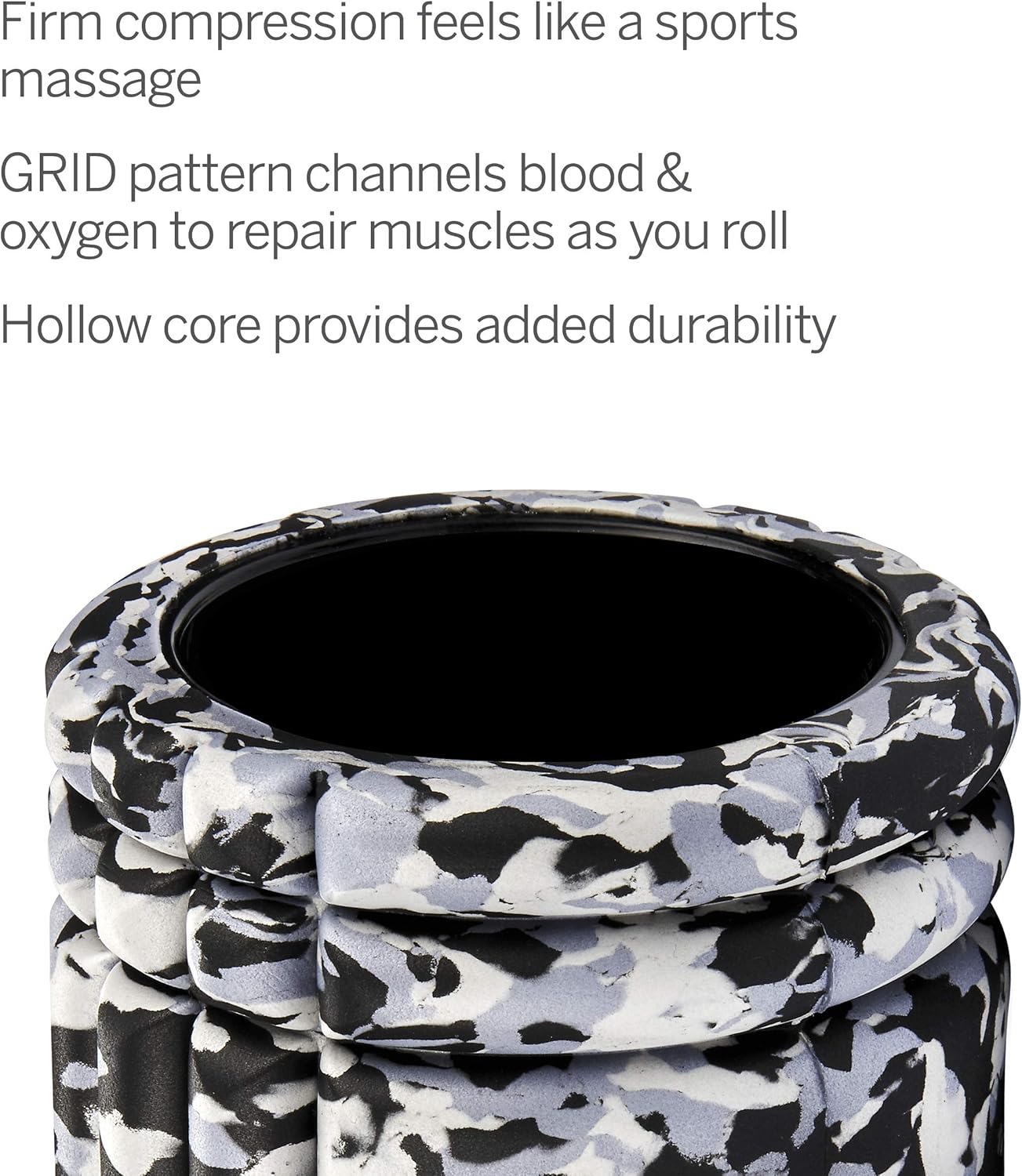 TriggerPoint Grid 1.0 Foam Roller - 13" Multi-Density Massage Roller for Deep Tissue & Muscle Recovery - Relieves Tight, Sore Muscles & Kinks, Improves Mobility & Circulation - Targets Key Body Parts