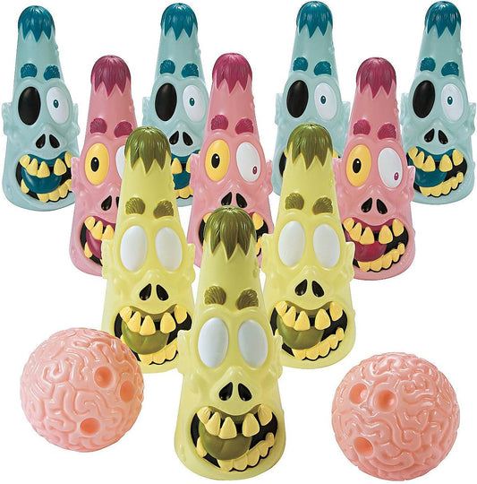 Fun Express Zombie Halloween Bowling Game (10 pins and 2 Balls)