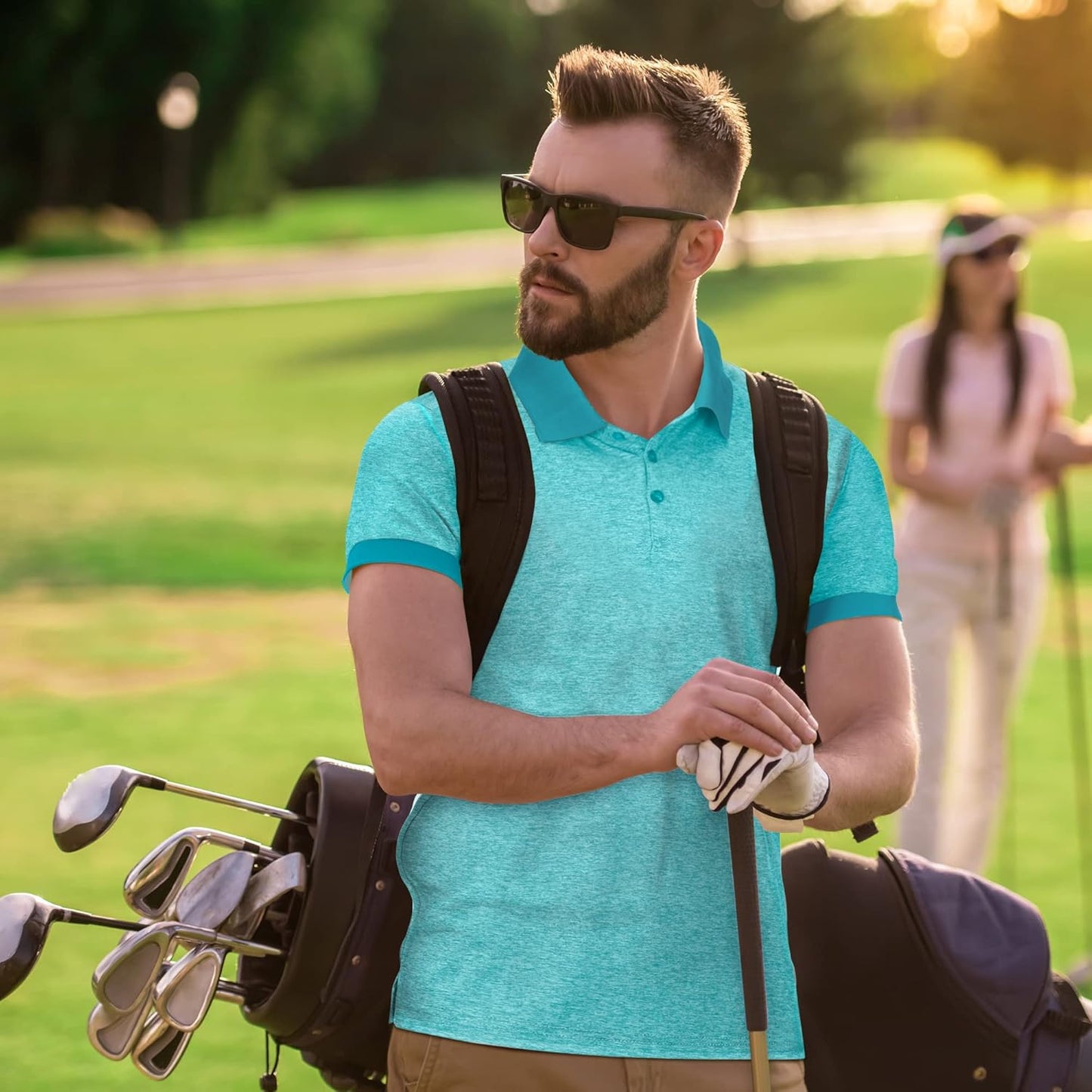 Mio Marino Golf Polo Shirts for Men - Dry Fit - Ultra-Thin Breathable Fabric