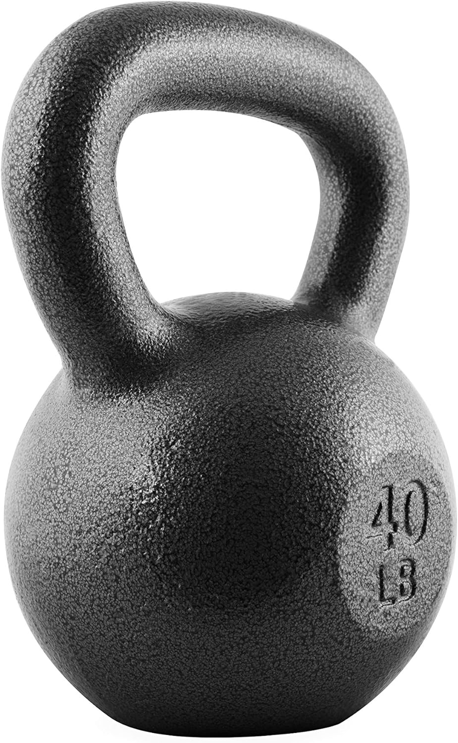 WF Athletic Supply Hammerstone Painted Cast Iron Kettlebells, Home & Gym Equipment, Great for Strength Training, Full Body Workout & Crossfit Training, Color & Size Options Available in 10-80 Pounds