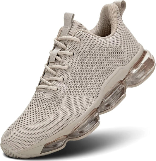 Men's Air Cushion Running Shoes Breathable Tennis Fashion Sneakers Non Slip Workout Casual Sport Shoes Gym Training Comfortable Walking Shoes