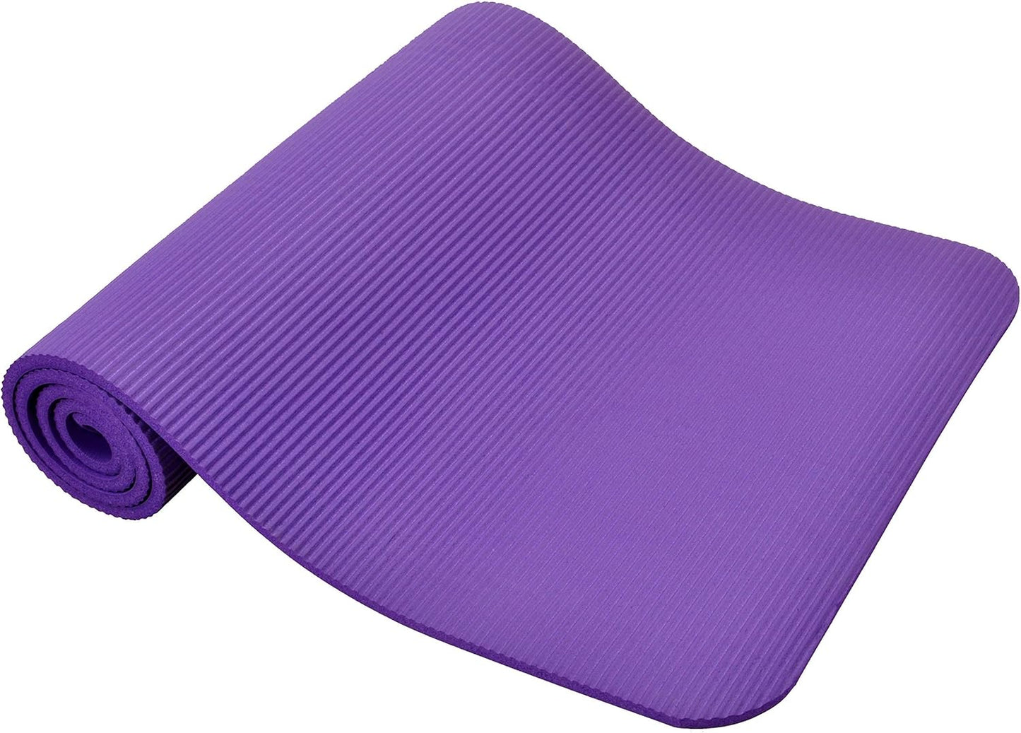 Yoga Mat, 1/2-Inch Extra Thick High Density Exercise Mat, Anti-Tear Exercise Yoga Mat with Carrying Strap, Suitable for Various Yoga Exercises