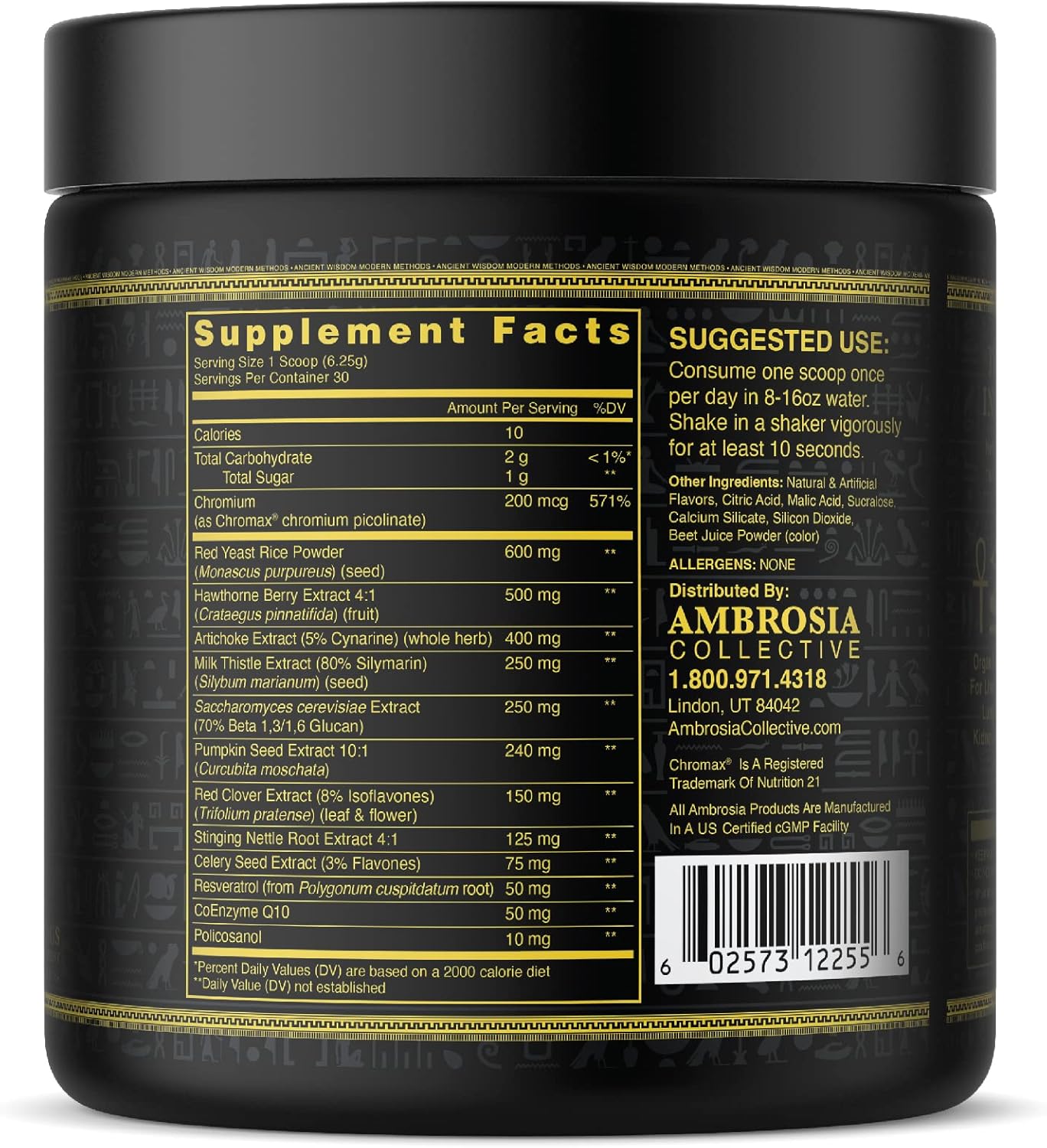 Ambrosia Nektar - Superfood Powder | Complete Health Supplement | 30 Servings (Fruit Symphony)