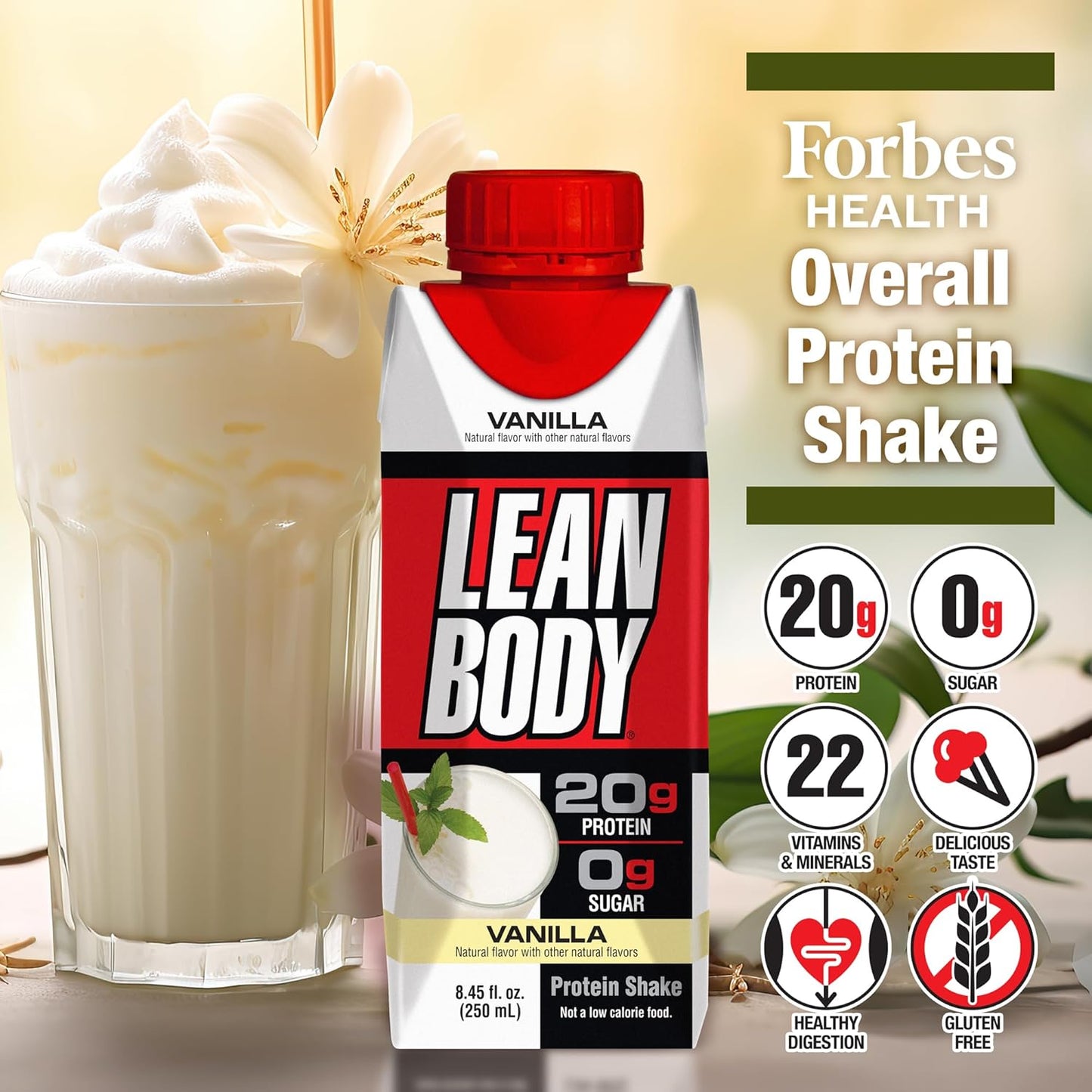 Labrada Lean Body Triple Taster Pack |On-The-Go Whey Blend Protein Shake, Zero Sugar, Gluten Free, Enriched with 22 Vitamins & Minerals 8.45Fl Oz (Pack of 3)
