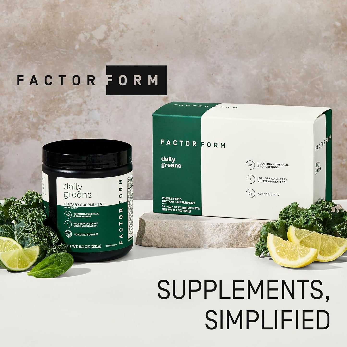 Daily Greens Superfood Powder | 5 Functional Blends for Gut Health, Energy & Immunity | Prebiotics, Probiotics, Adaptogens, B Vitamins (30 Servings, Jar)