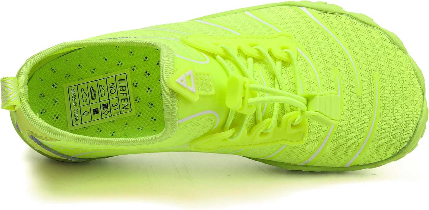 UBFEN Water Shoes for Kids Boys Girls Aqua Socks Barefoot Beach Sports Swim Pool Quick Dry Lightweight Toddler Little Big Kid