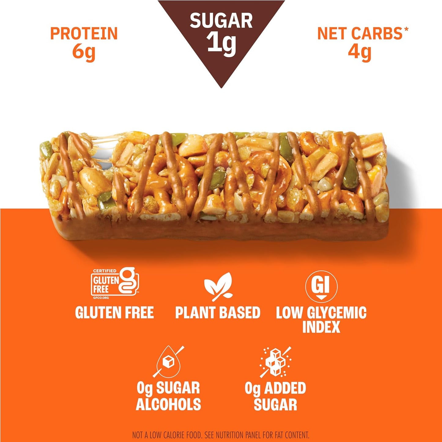 Munk Pack Nut & Seed Snack Bar - 6g Protein, 1g Sugar, 3g Net Carbs, Low Sugar, Keto, and Gluten Free Snack for Adults and Kids, Peanut Butter Pretzel – 4.92 oz, 12 Pack