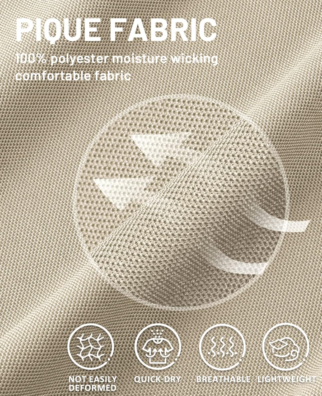 MIER Polo Shirts for Men Short Sleeve Quick Dry Polyester Collared Shirts Casual Golf Shirts, Moisture-Wicking