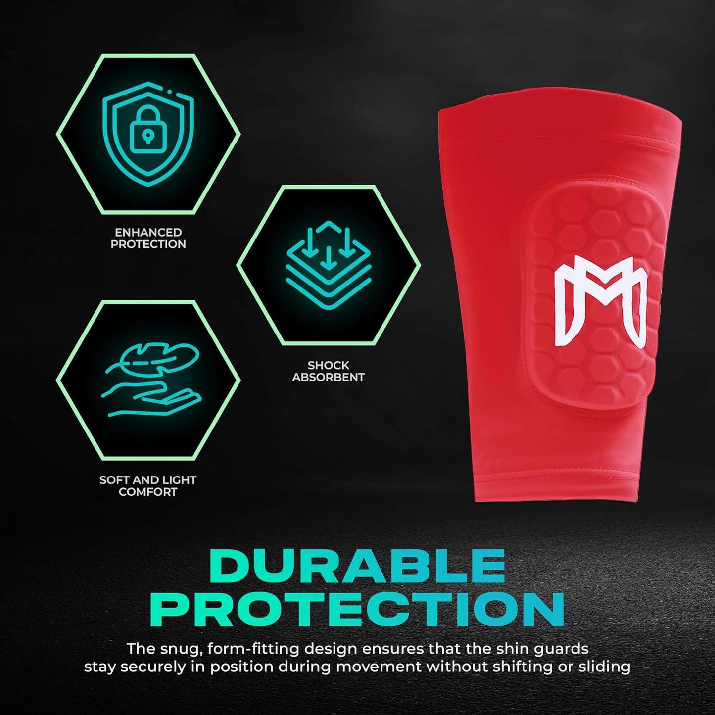 Mini Shin Guards Soccer – Built in Shin Pad Sleeves for Mens, Women, Teens - Small Shin Guards - Lightweight, Breathable Shin Defender Leg Protection