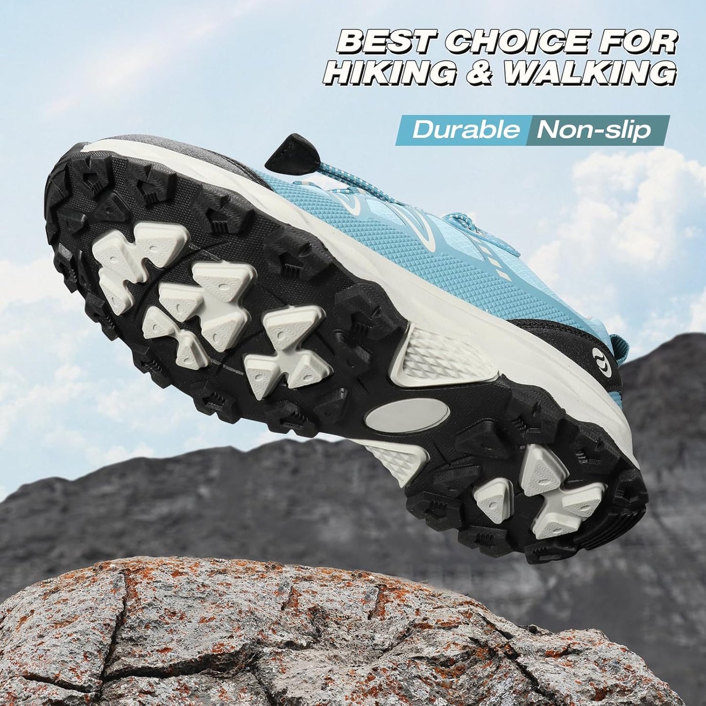 UOVO Boys Girls Hiking Shoes Kids Waterproof Running Trail Fashion Sneakers Breathable Lightweight Non-Slip Outdoor Walking Sports Shoe(Little/Big Kids)