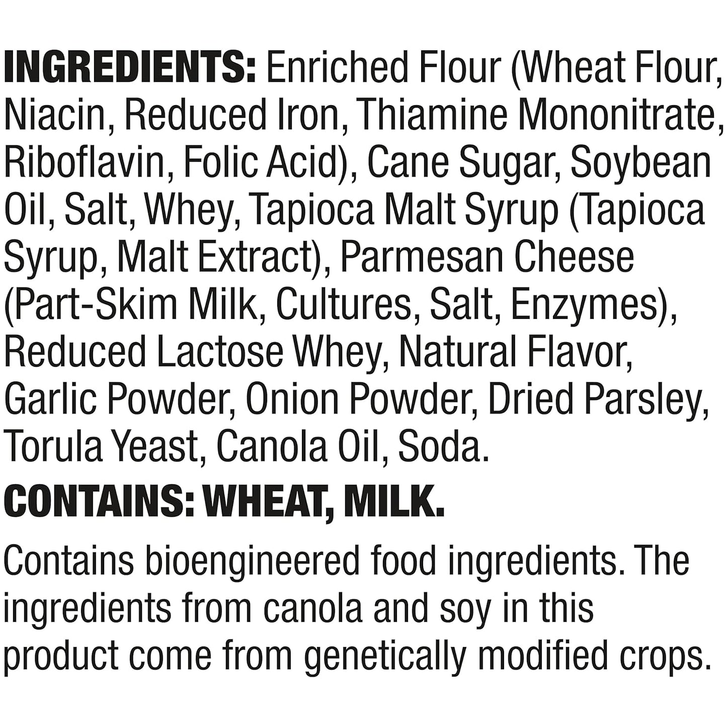 Snack Factory Garlic Parmesan Pretzel Crisps, 7.2 OZ Resealable Bag