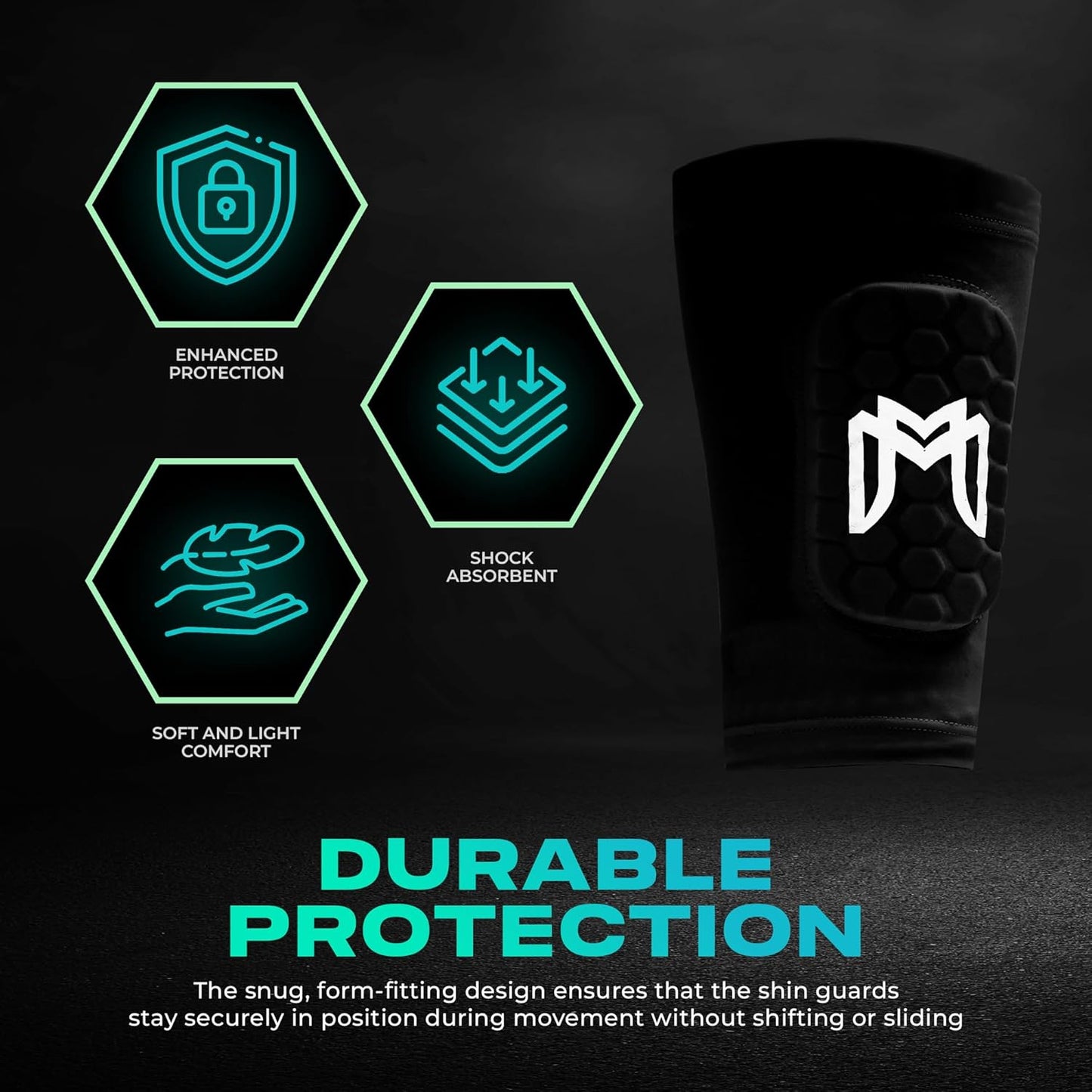 Mini Shin Guards Soccer – Built in Shin Pad Sleeves for Mens, Women, Teens - Small Shin Guards - Lightweight, Breathable Shin Defender Leg Protection