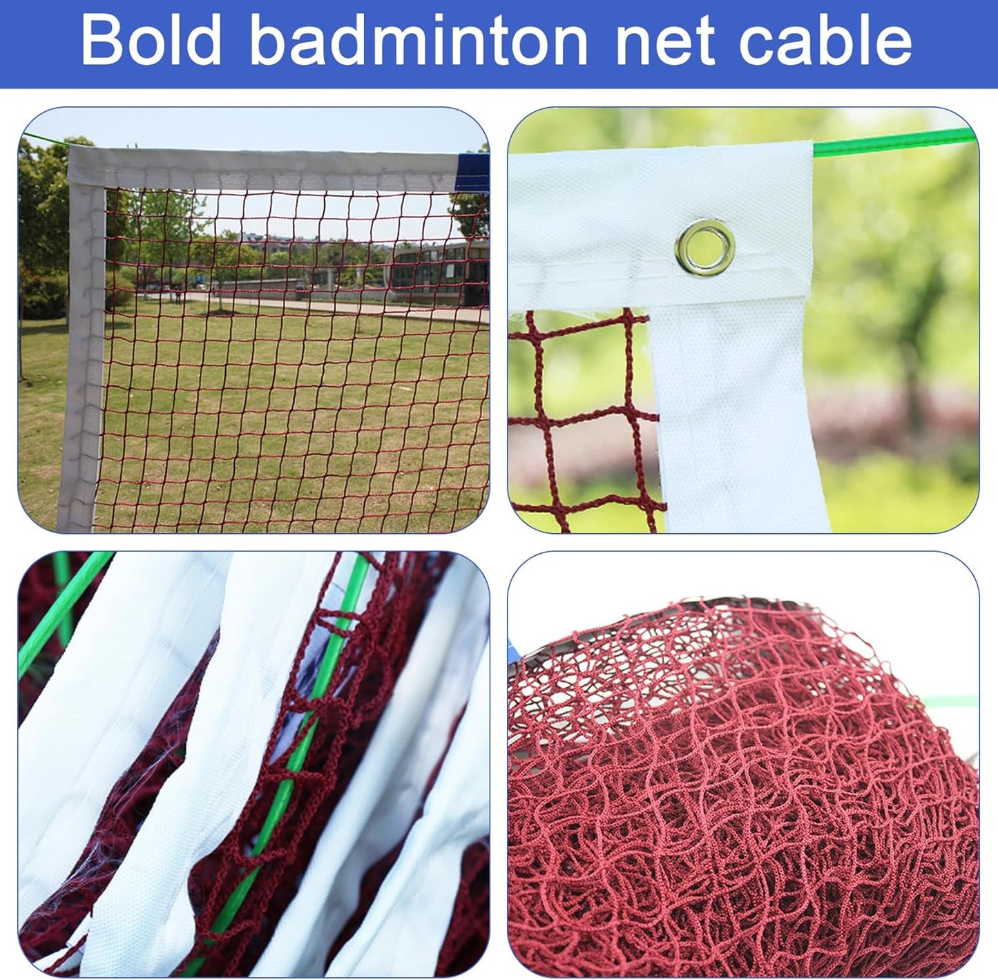 Volleyball Net Outdoor, Portable Volleyball Net Pole for Backyard, Badminton Net Set for Tennis with Wheels, Carry Bag,Volleybal/Badminton Poles & Net with Base Outdoor Training