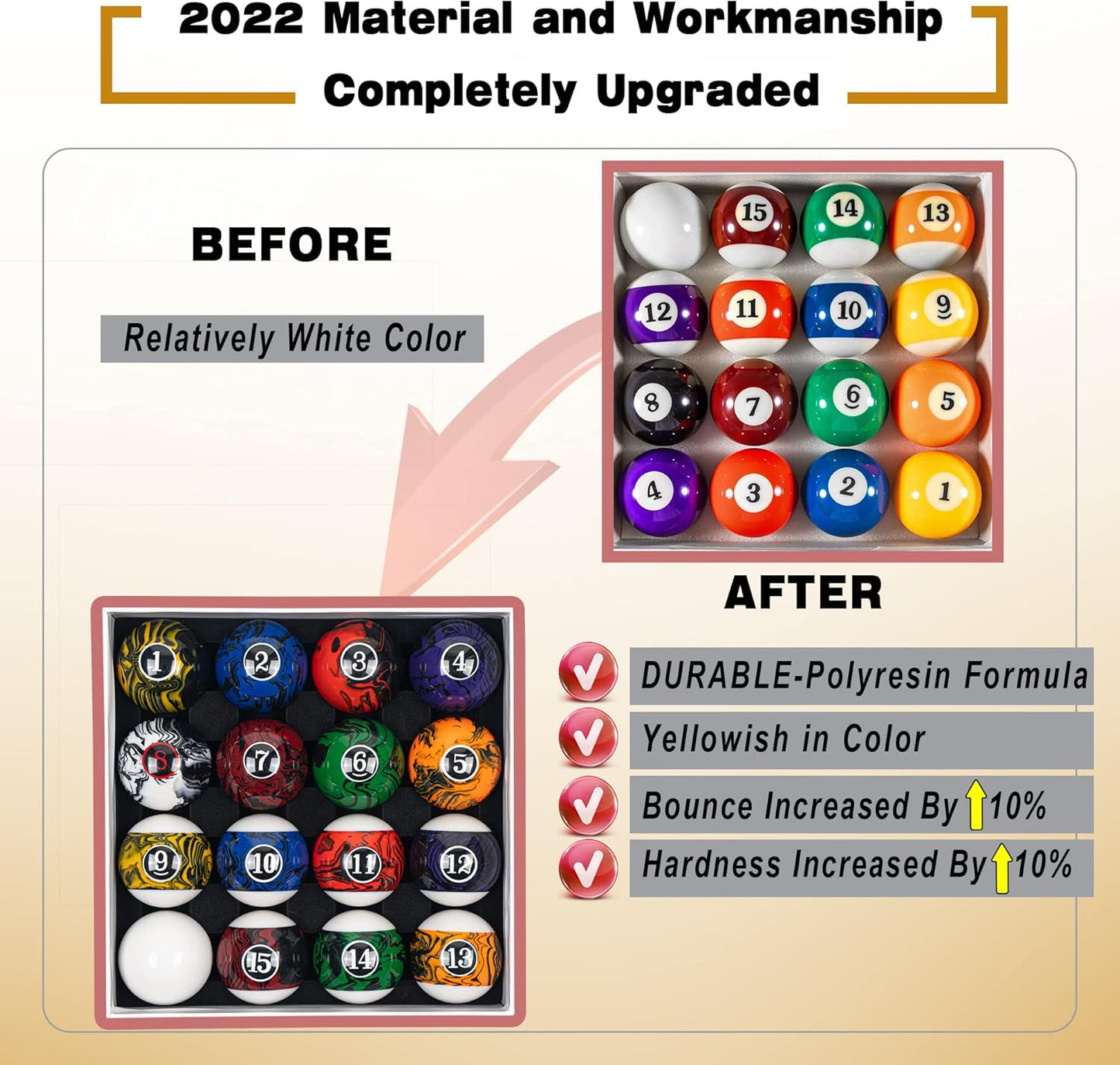 Billiard Balls Set 16 Pool Table Balls