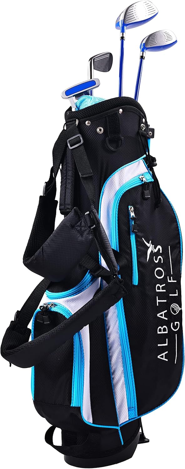Junior Complete Golf Club Set with Stand Bag for Age 3-12, 7-Piece or 8-Piece Set, Right Hand
