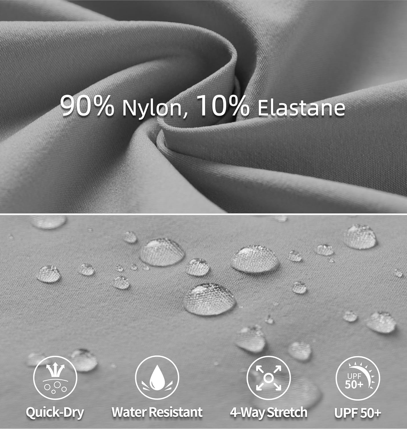 Women's Hiking Pants Quick Dry Lightweight Cargo Pants UPF 50 Water Resistant Zipper Pockets for Golf Travel Work Camping