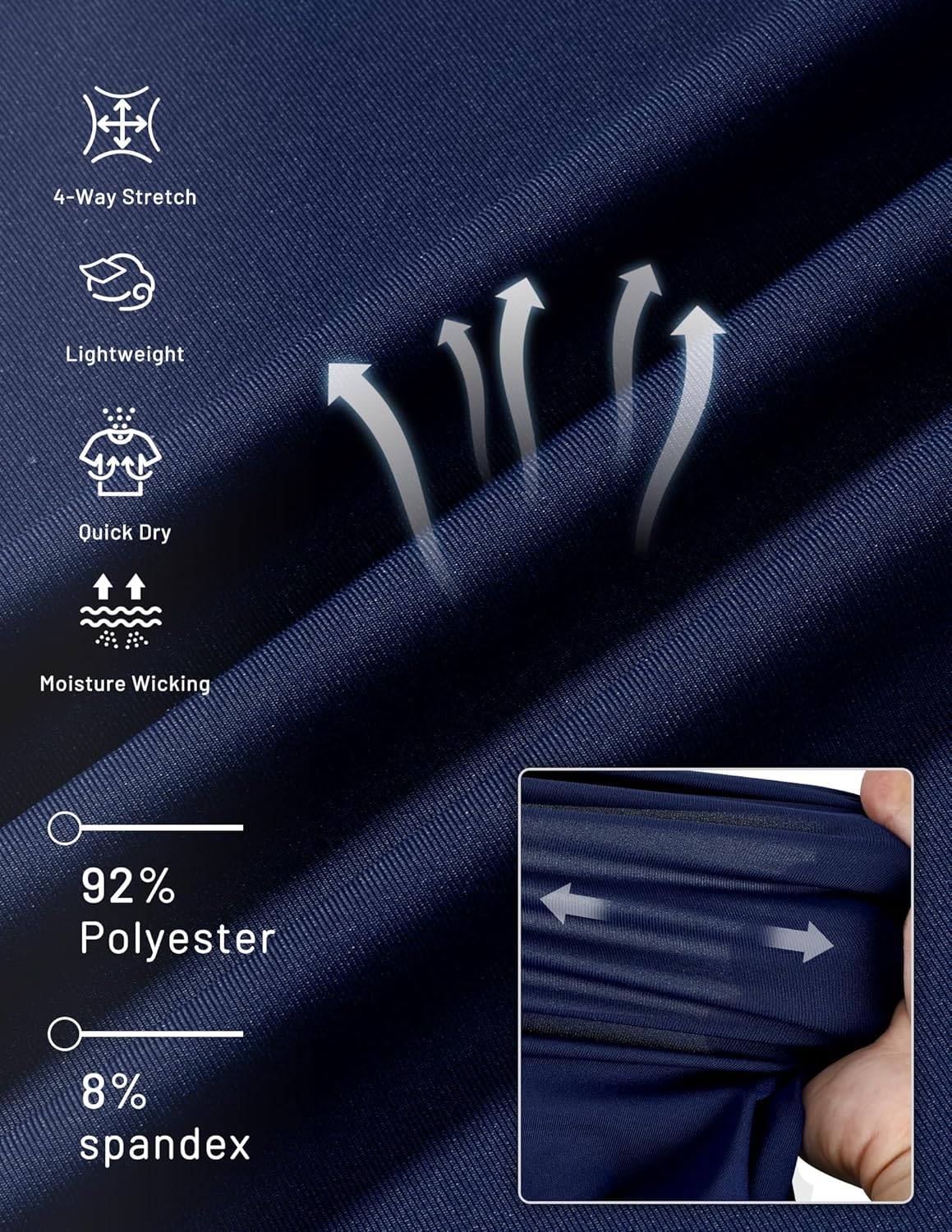 MIER Men's Dry Fit Workout T-Shirts Athletic Running Tee Short Sleeve Crew Neck Gym Tops, Polyester, Moisture Wicking