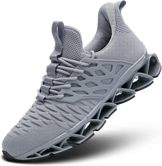 Men's Slip on Walking Running Shoes Blade Tennis Casual Fashion Sneakers Comfort Non Slip Work Sport Athletic Trainer