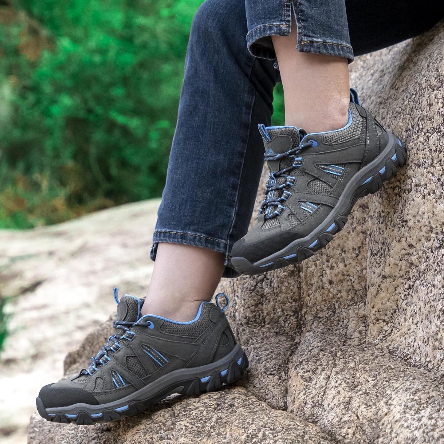 CAMELSPORTS Women's Hiking Shoes Breathable Trail Running Shoes Non-Slip Lightweight Outdoor Sneakers for Trekking Walking