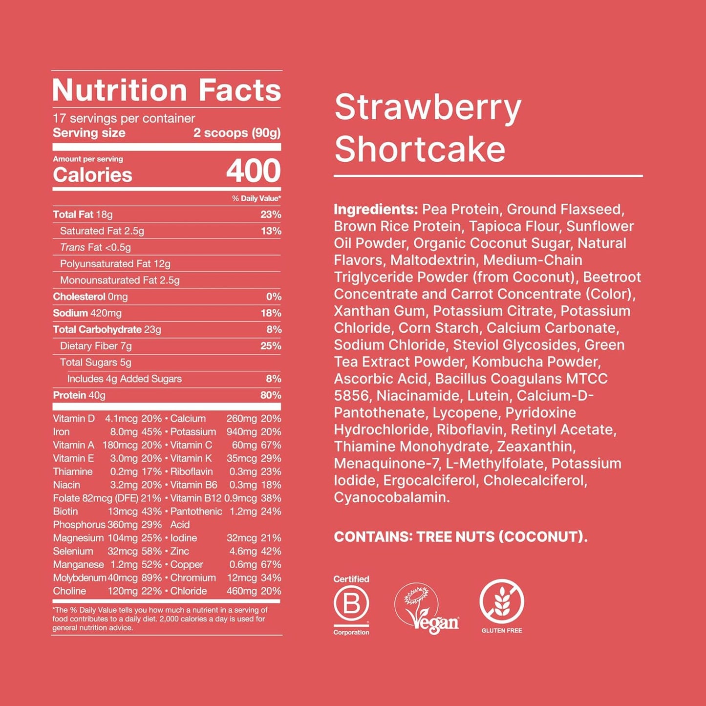 Huel Black Edition | Strawberry Shortcake 40g Vegan Protein Powder | Nutritionally Complete Meal | 27 Vitamins and Minerals, Gluten Free | 17 Servings | Scoop not included to reduce plastic