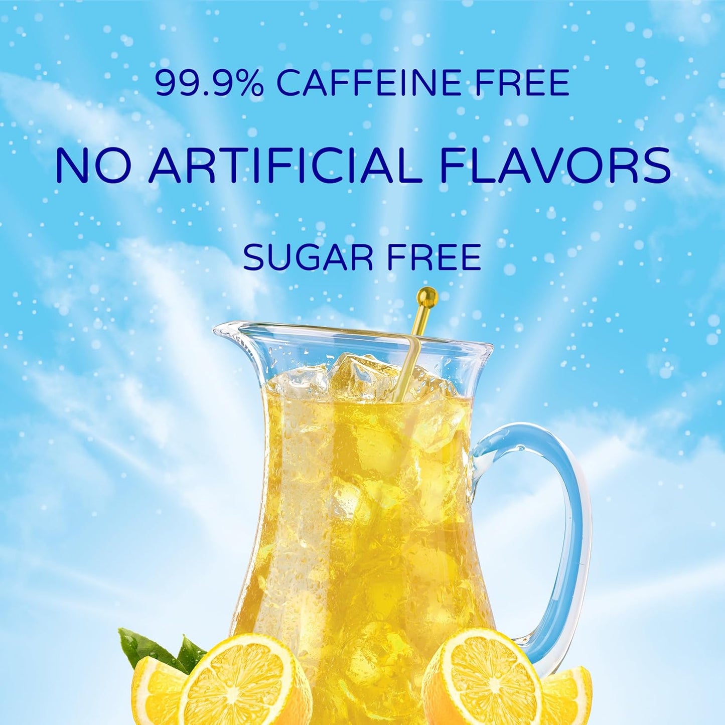 Crystal Light Sugar-Free Lemonade Naturally Flavored Powdered Drink Mix 48 Count Pitcher Packets