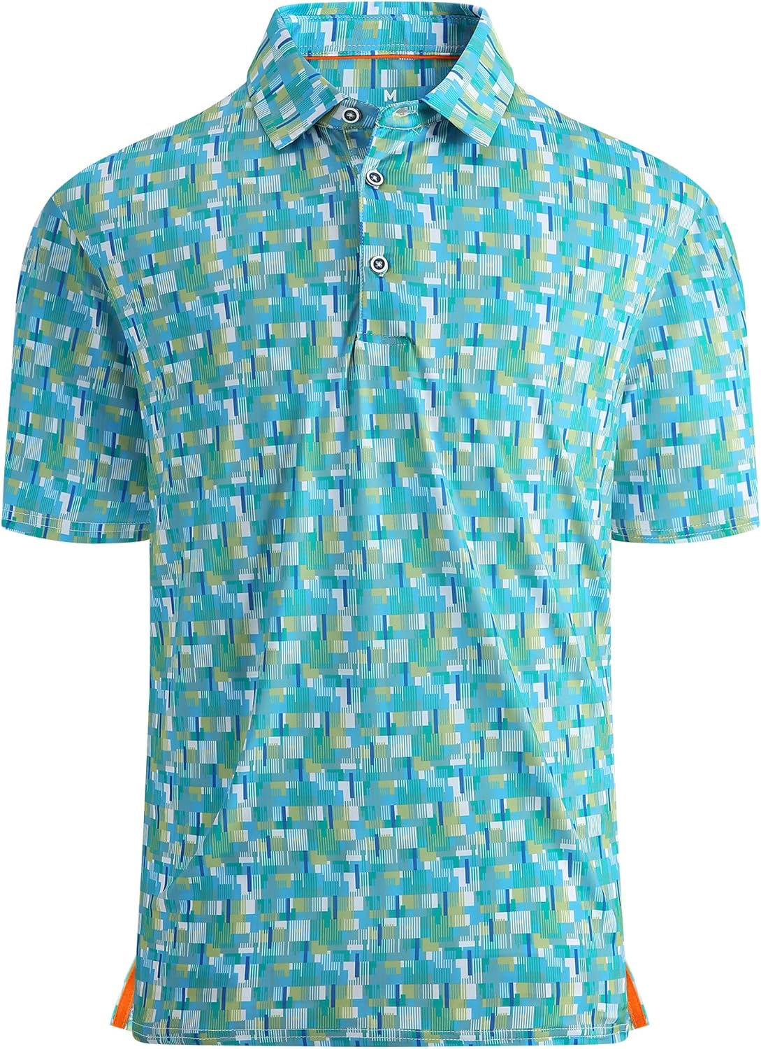 Damipow Premium Golf Shirts for Men Dry Fit Performance Polo Short Sleeve Collared Shirt