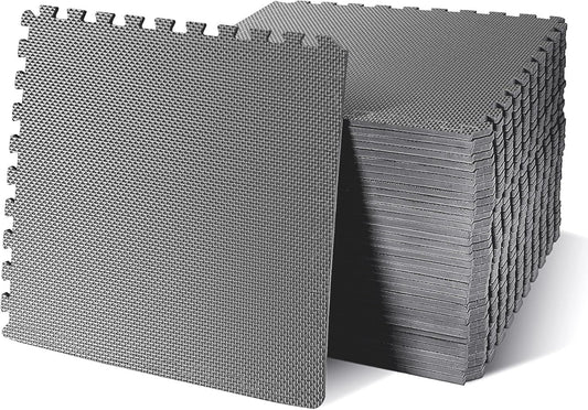 Hulkfit Puzzle Exercise Mat with EVA Foam Mat Interlocking Floor Tiles for Home Gym Mats Flooring for Garage Floor Padding for Kids Exercise Equipment Mats