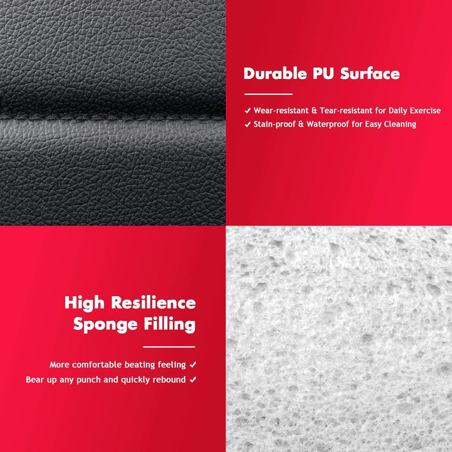 GYMAX Kids Punching Bag Set, Prefilled Junior Kick Boxing Bag Kit with Gloves & Jumping Rope, Heavy Duty Wall Mounted Punching Bag for Youth MMA, Martial Kungfu Thai Training