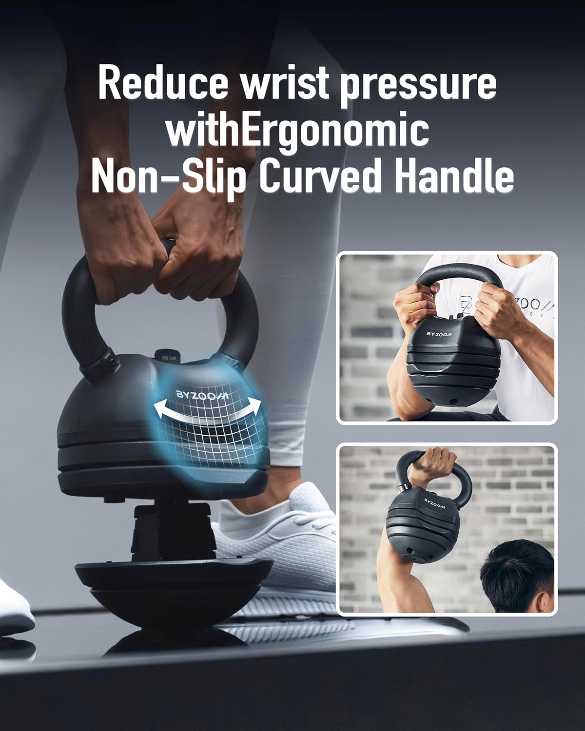 Adjustable Kettlebell 30lb Weight Training Fitness Exercise Full Body Workout 5 in 1 for Home Gym Beginners Woman