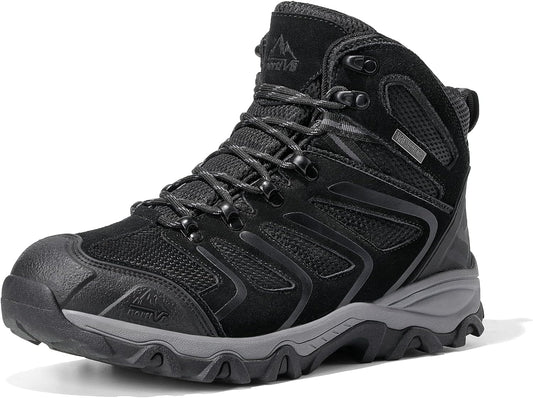 NORTIV 8 Men's Ankle High Waterproof Hiking Boots Outdoor Lightweight Shoes Trekking Trails Armadillo
