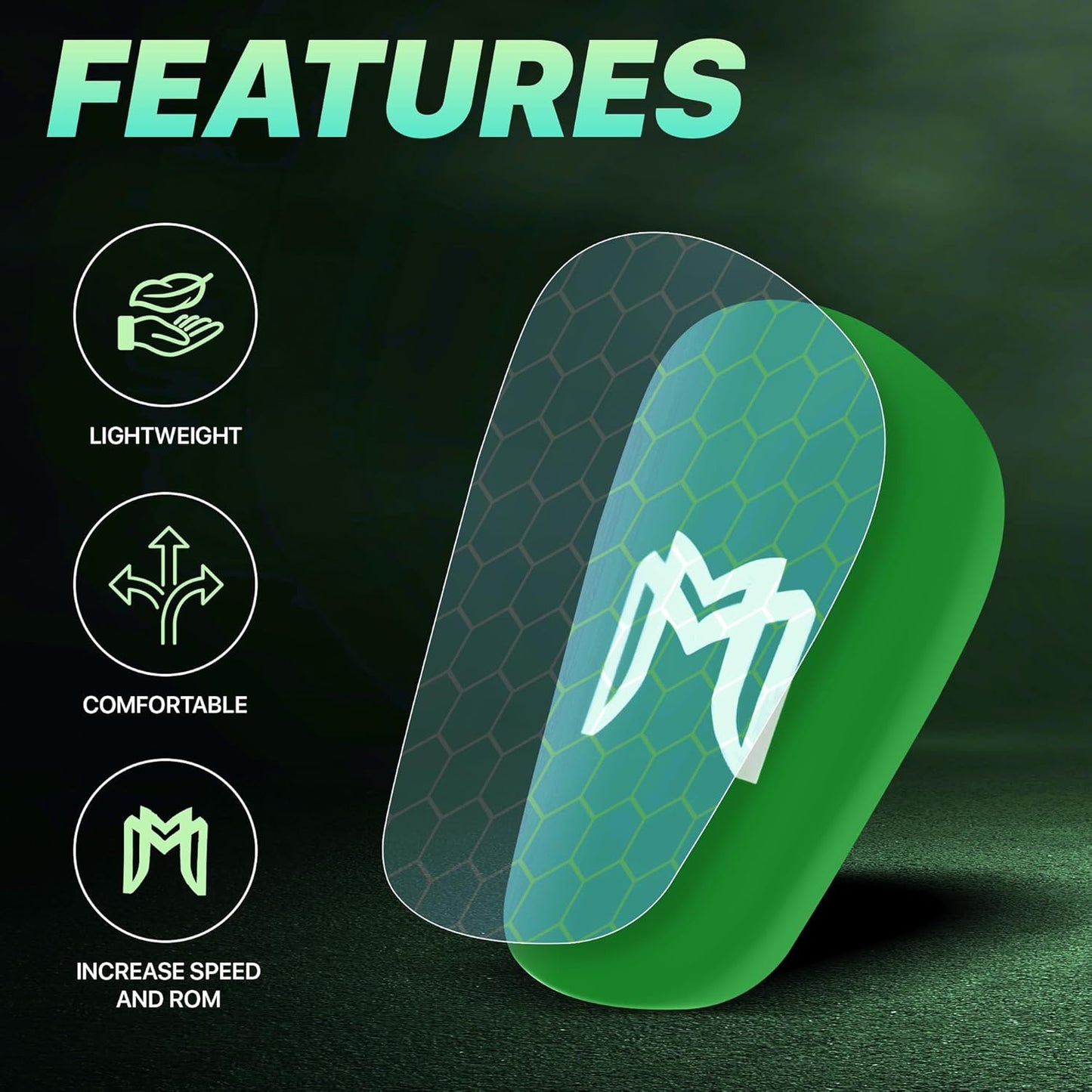 MiniGuards - Mini Shin Guards for Soccer Players - Tiny Shin Pads for Men, Women, Teens - Miniature Shin Guards 3.9 x 2.4 inch - Perfect for High Level Soccer Athletes