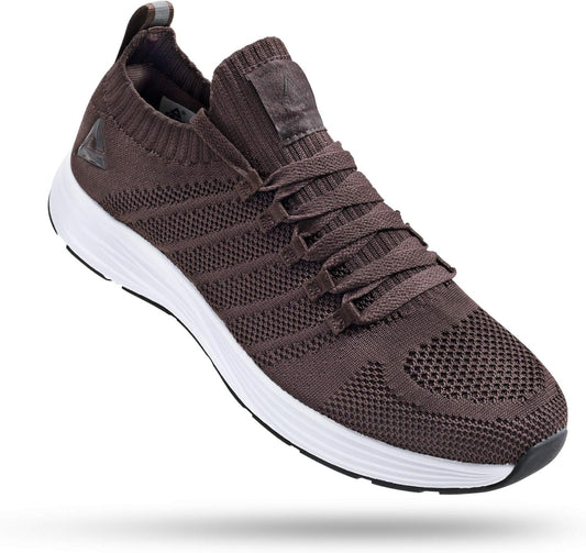 PEAK Mens Lightweight Walking Shoes Comfortable Slip On Sports Sneakers for Tennis, Gym, Running, Casual Workout