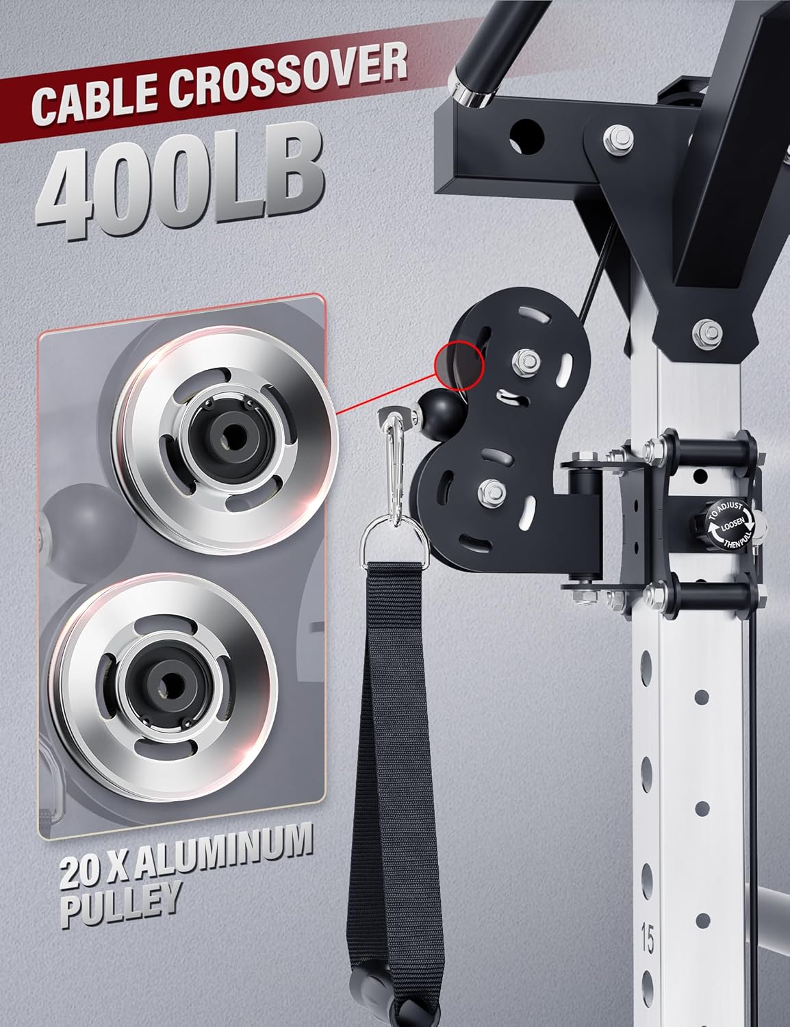 Major Fitness Drone2 Advanced Training Smith Machines– All-in-One Home Gym Squat Rack with Aluminum Pulley Set , Weight Bar, Dual LAT Pull-Down Systems & Cable Crossover Machine for Full-Body Workouts