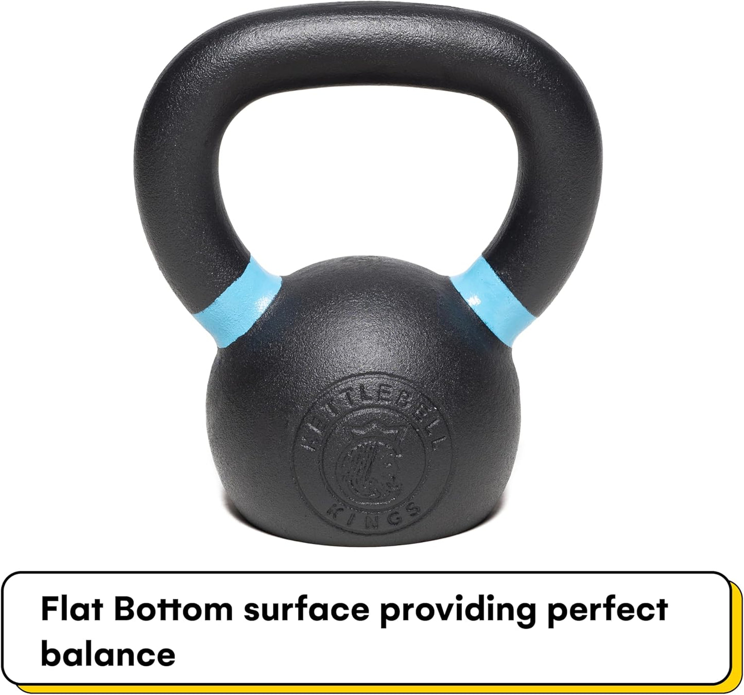 Kettlebell Kings Powder Coated Kettlebell Weights - 9-97 lb Strength Training Kettlebells for Men and Women - Hand Weights Workout Gym Equipment - Weights Set for Home Gym- New