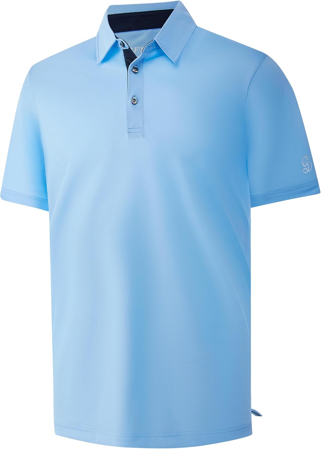 Mens Golf Shirt Short Sleeve Moisture Wicking Dry Fit Performance Solid Casual Pique Collared Golf Polo Shirts for Men