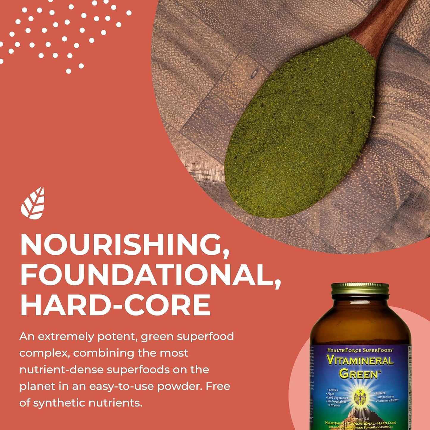 HealthForce SuperFoods Vitamineral Green 300 Grams Powder