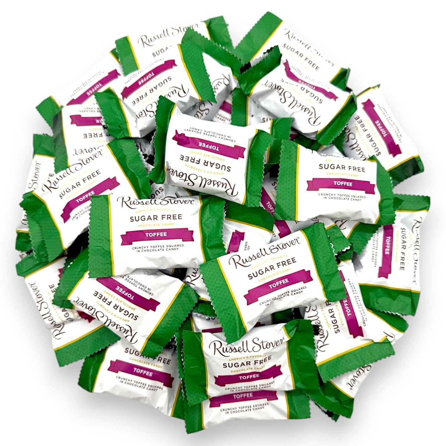 Sugar Free Chocolate Toffee Delight-1 lb Deliciously Crafted for a Guilt-Free Indulgence Made with Stevia Extract-Perfect for Health-Conscious Chocolate Lovers(16 oz)