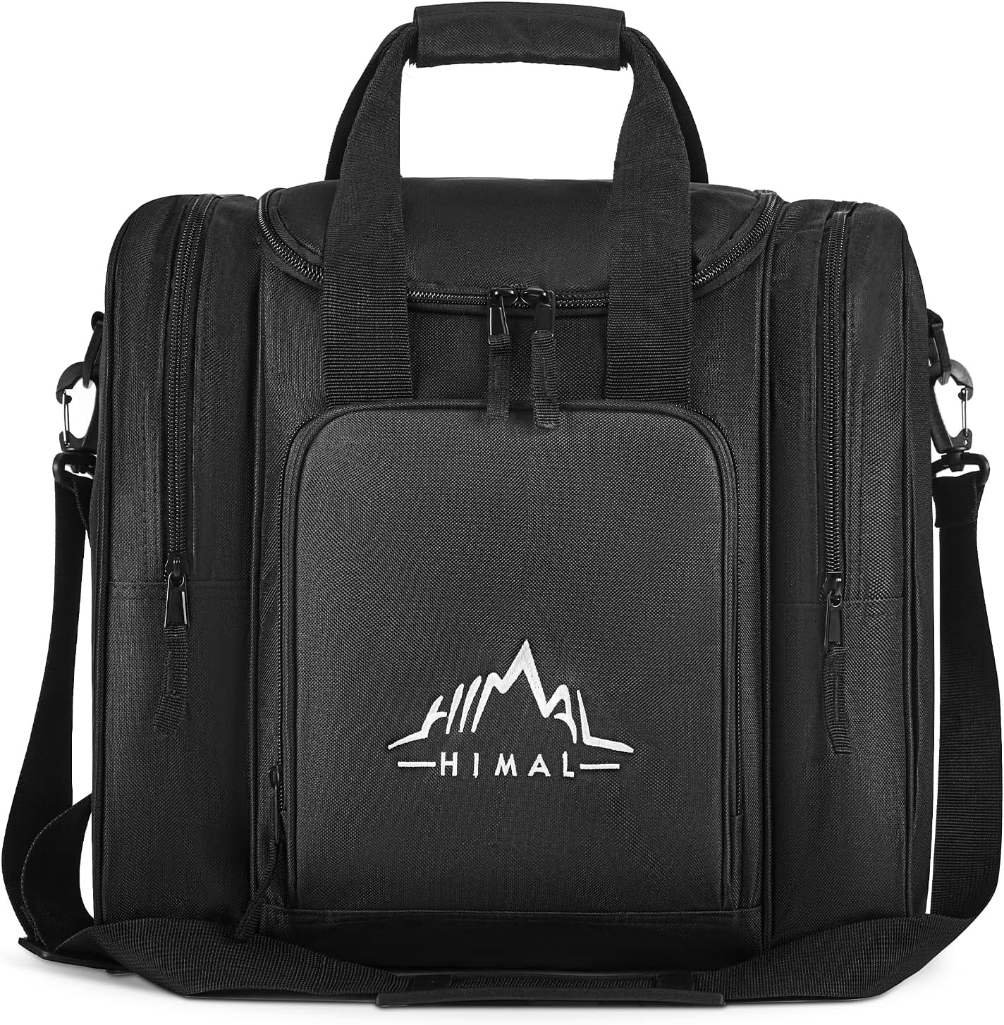 Himal Bowling Ball Bag for Single Sphere - Bowling Ball Tote Bowler's Bag with Padded Sphere Holder - Fits Bowler's Shoes Up to Mens Size 14