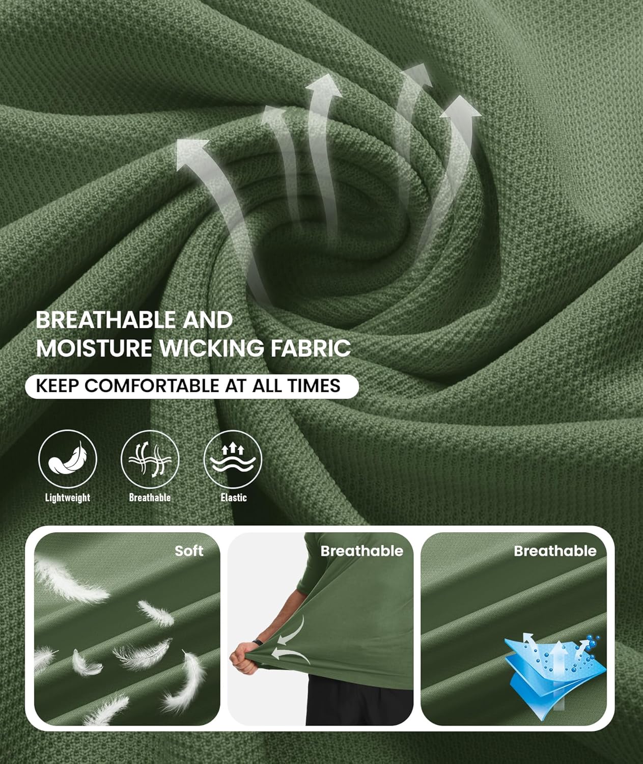 ZITY Mens 2 Pack Polo Shirts Short Sleeve Performance Sports Golf Shirt for Men Tactical Shirt